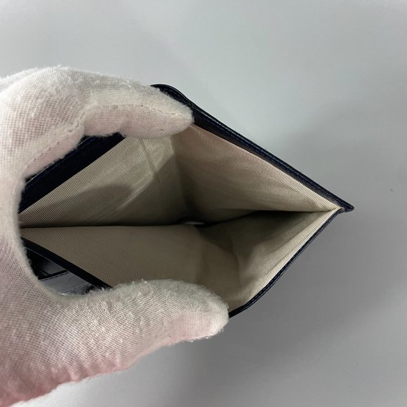 Loewe Unisex Navy Blue Leather Bi-fold Wallet - Picture 7 of 10